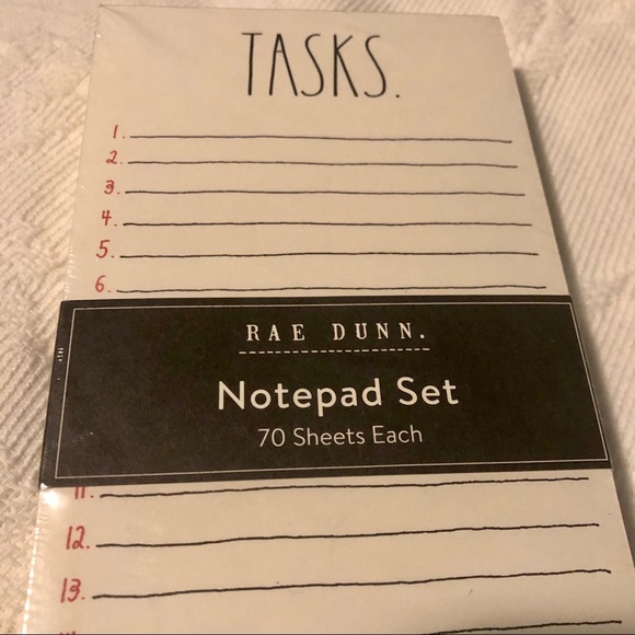 Rae Dunn Tasks & Wish List Notepad Set - Picture 4 of 5